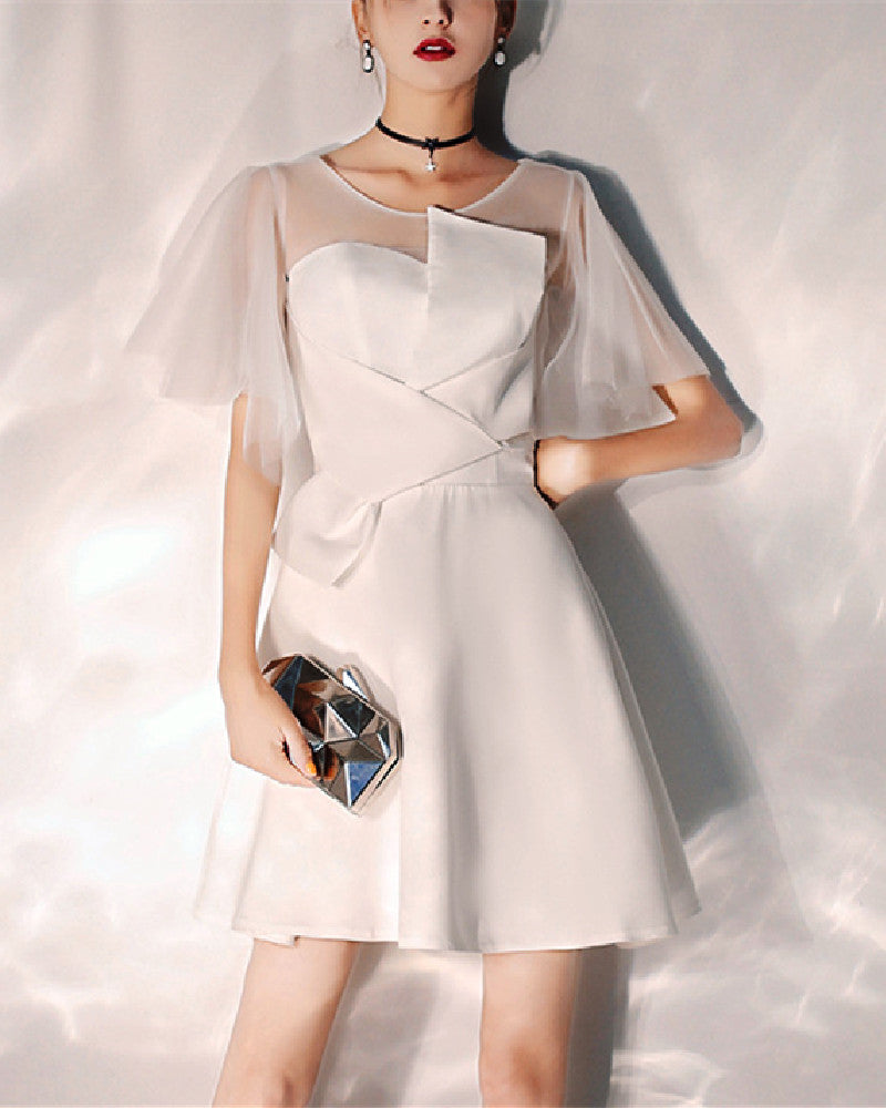 Carlee Mini Dress-White