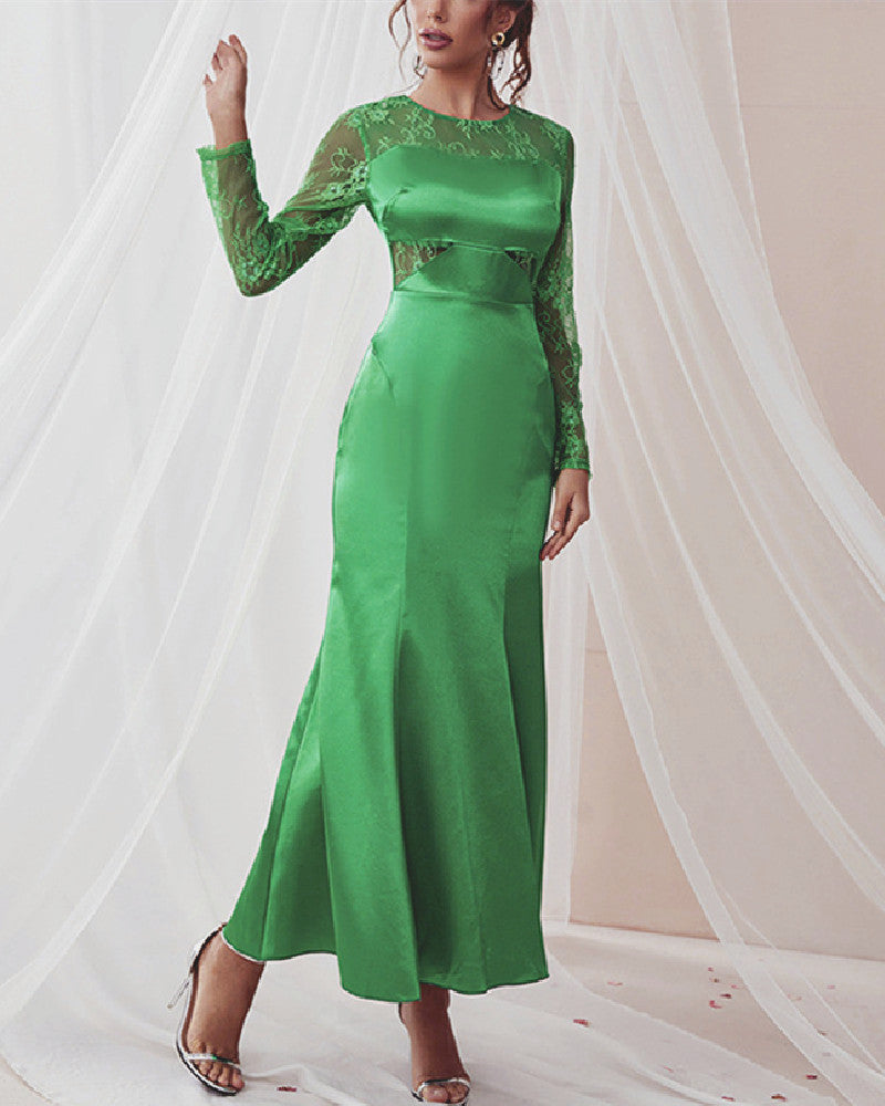 Krista Maxi Dress-Green