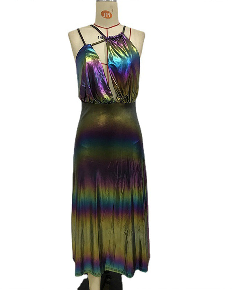 Erin Midi Dress-Multicolored