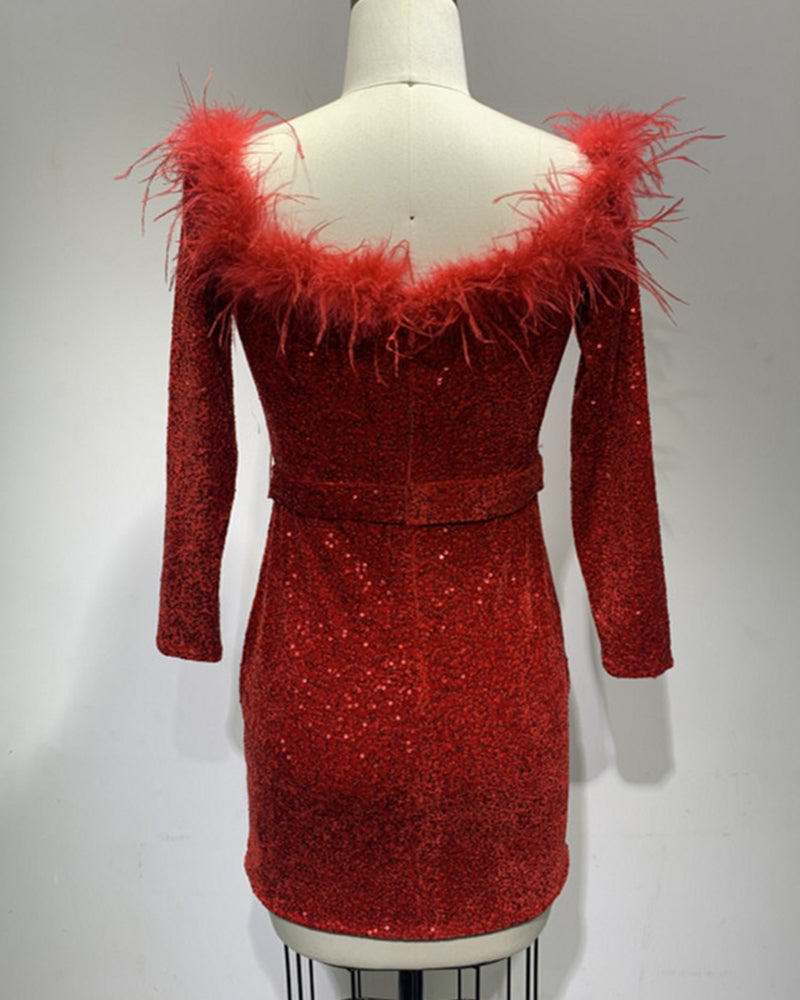 Andrea Mini Dress - Red
