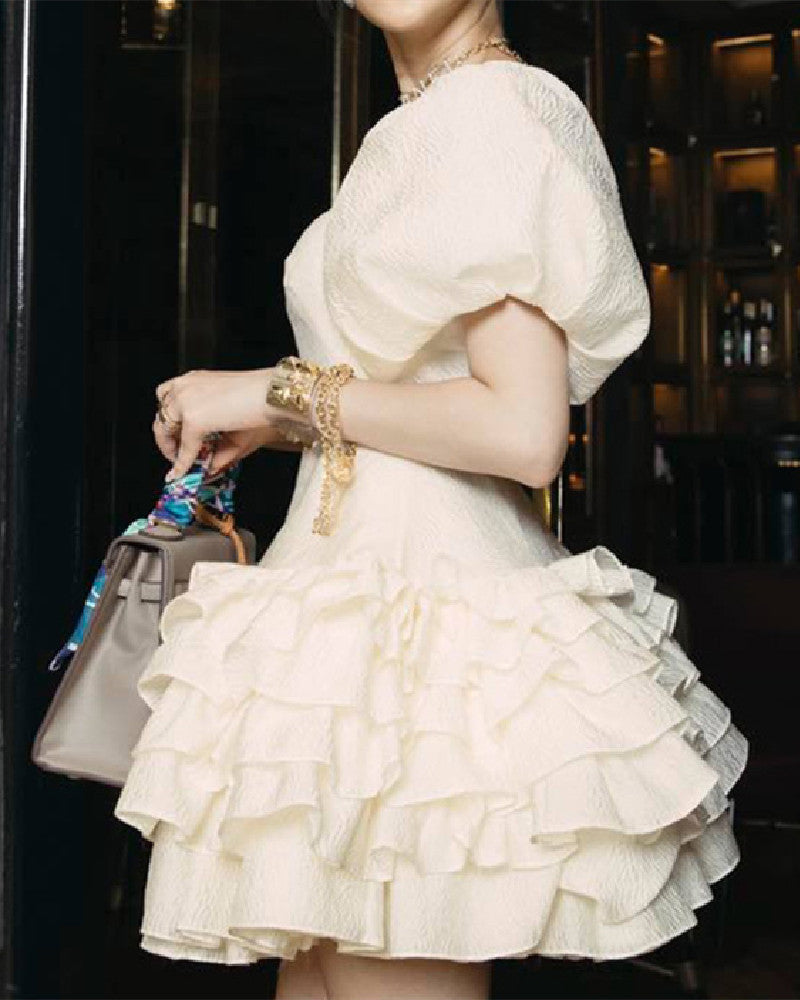 Brittany Mini Dress-White