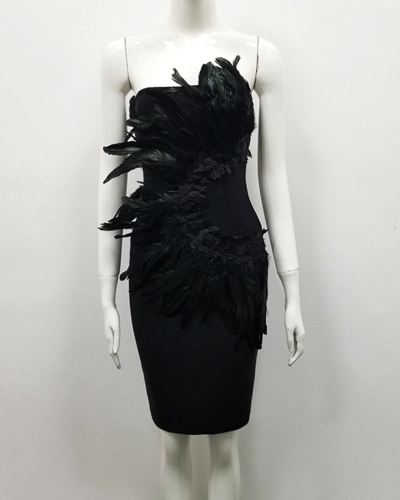 Stephany Mini Dress-black