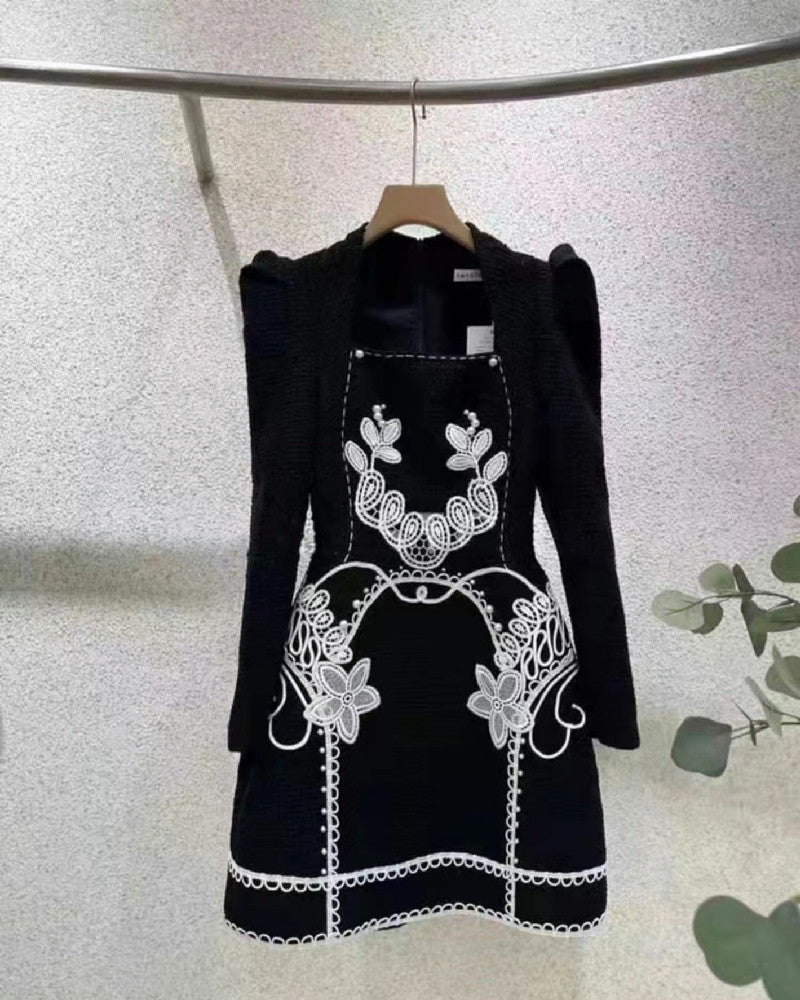 Rylie Mini Dress-Black