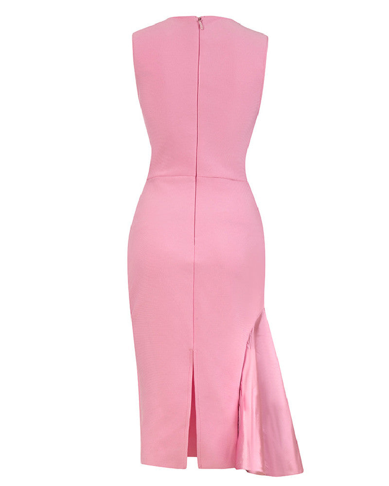 Aylin Midi Dress-Pink