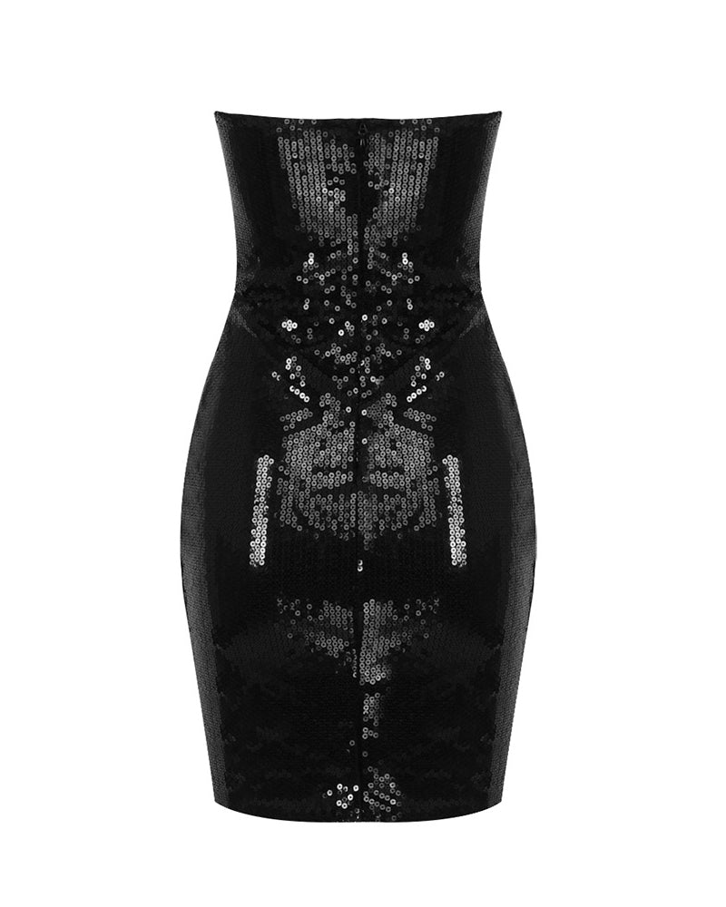 Valeria Mini Dress - Black