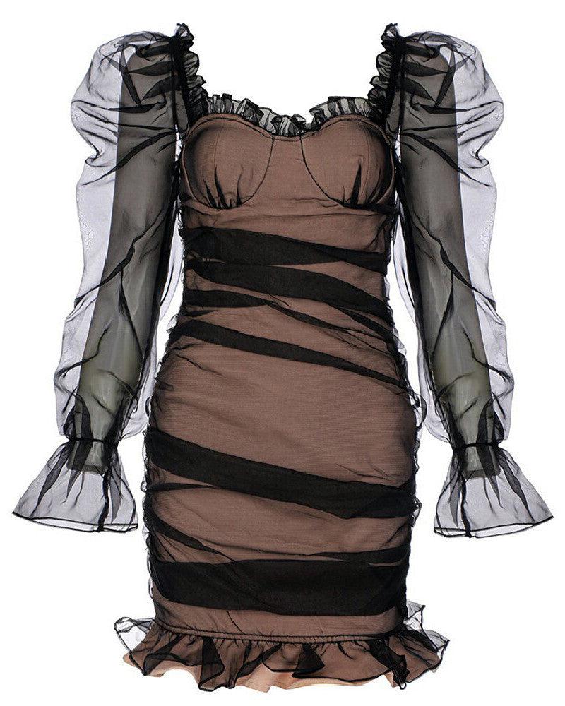 Courtney Mini Dress-Black