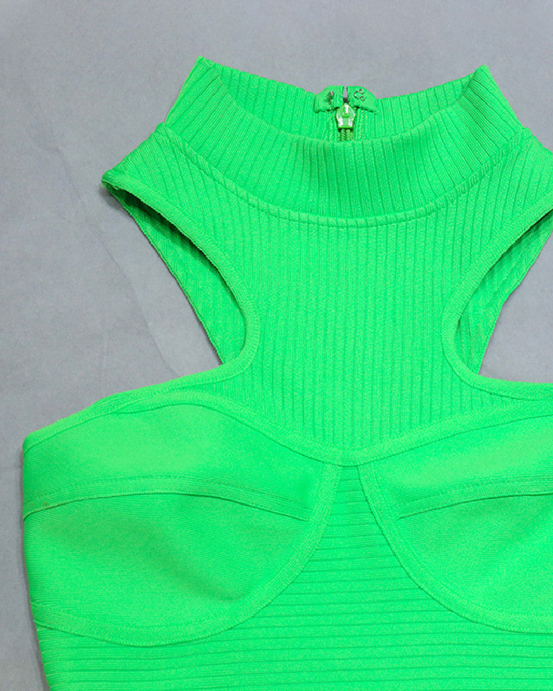 Harmony Midi Dress-Green