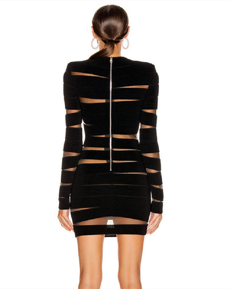 Brylee Mini Dress-Black