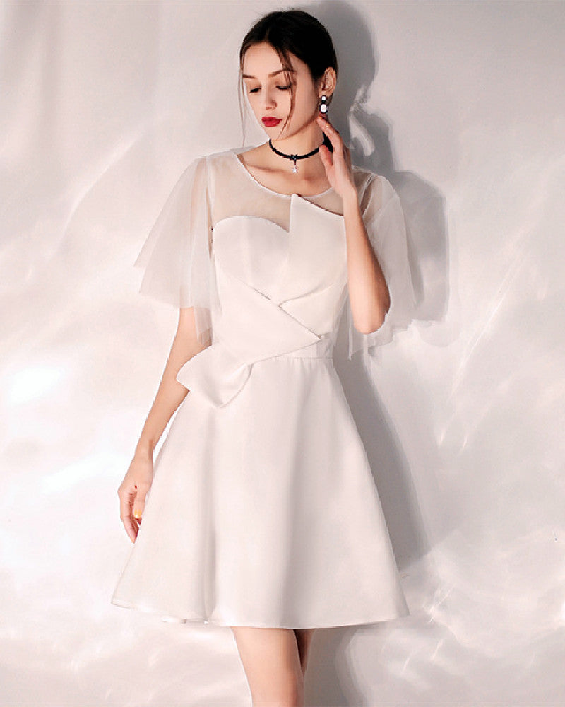 Carlee Mini Dress-White