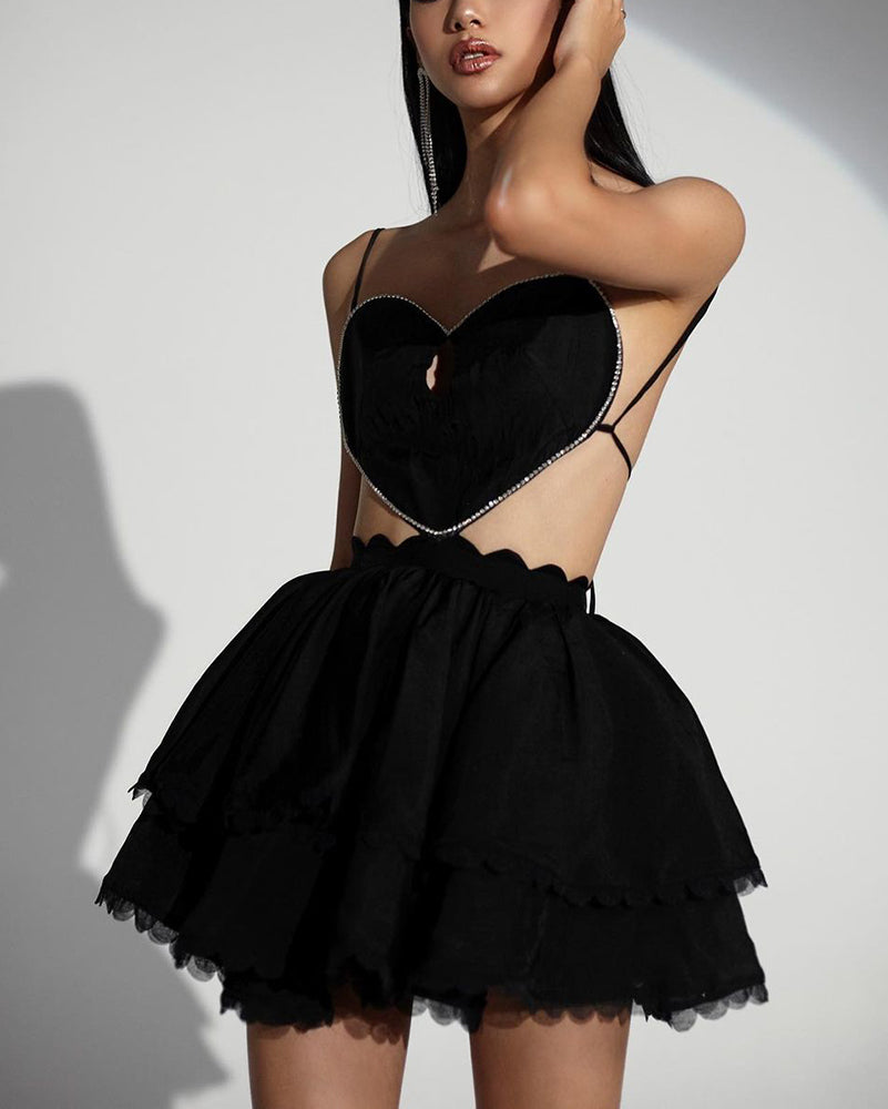 Addison Mini Dress-Black