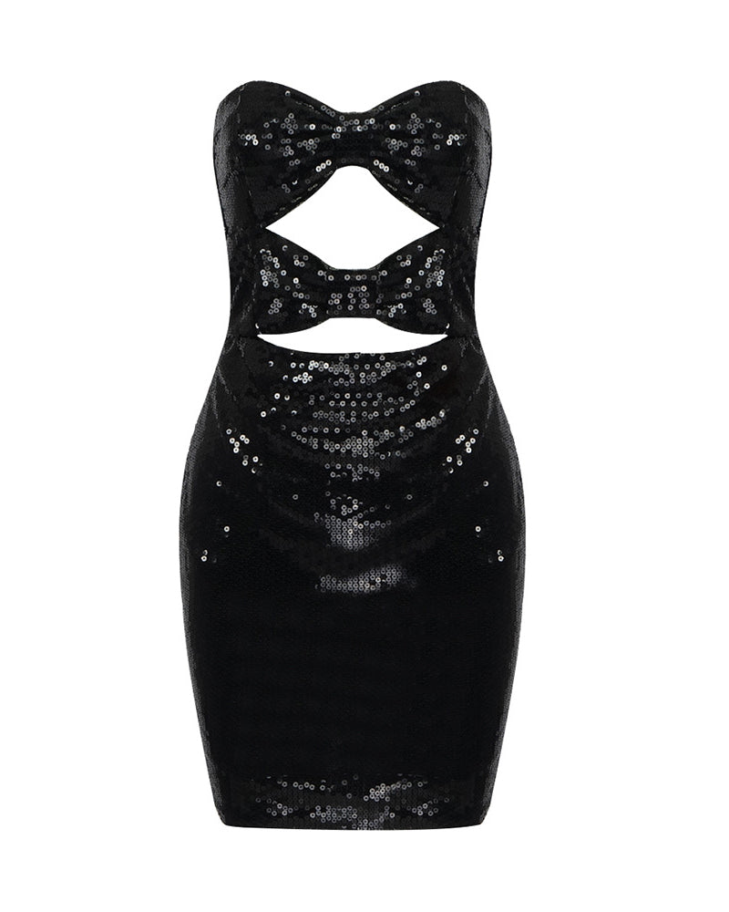 Valeria Mini Dress - Black