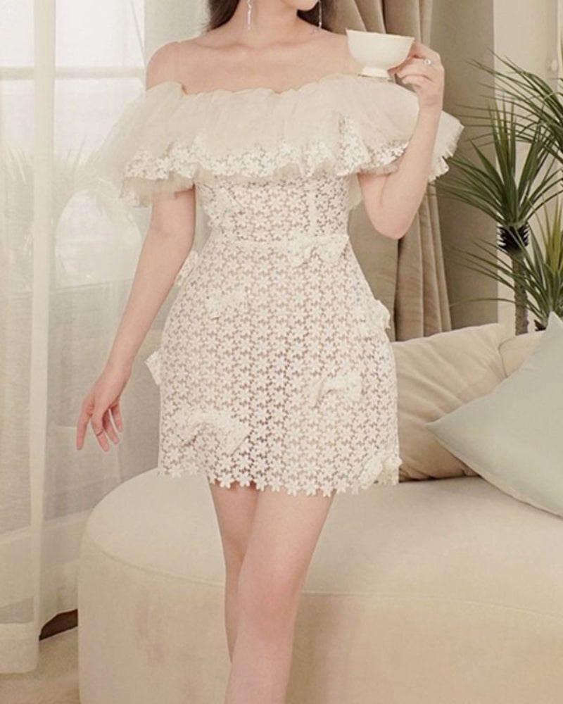 Anabel Mini Dress-White