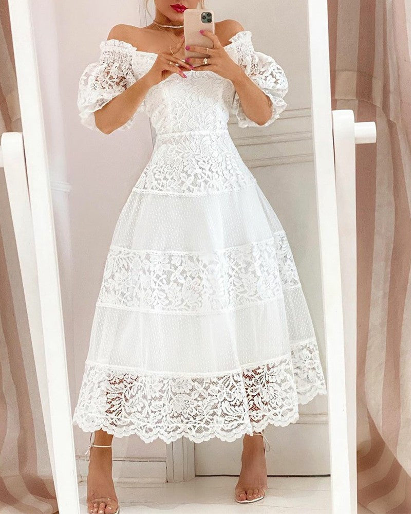 Jazlynn Maxi Dress-White