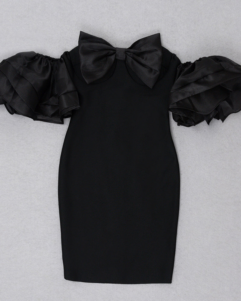 Sarah Mini Dress-Black