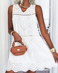 Tia Mini Dress-White