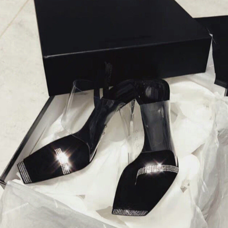 Isabel High-heel Sandals Shoes-Black