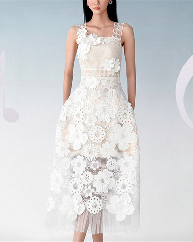 Amelie Maxi Dress-White