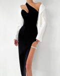 Karlie Midi Dress-Black
