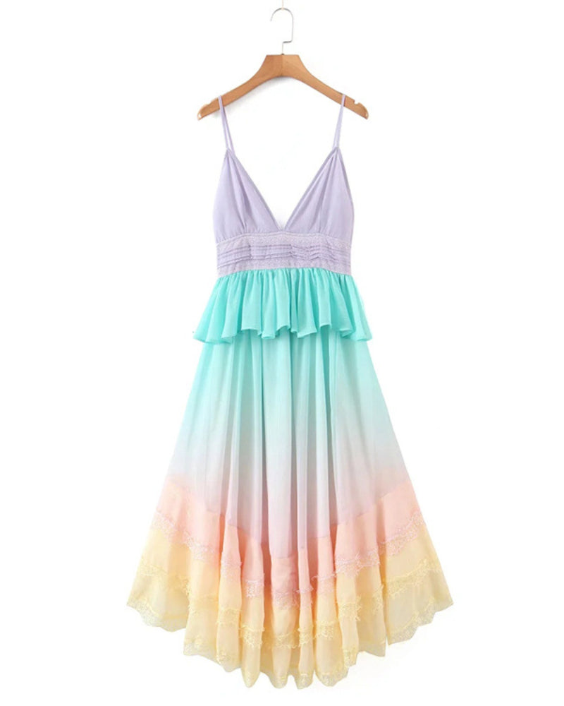 Theresa Maxi DRESS-Multicolored