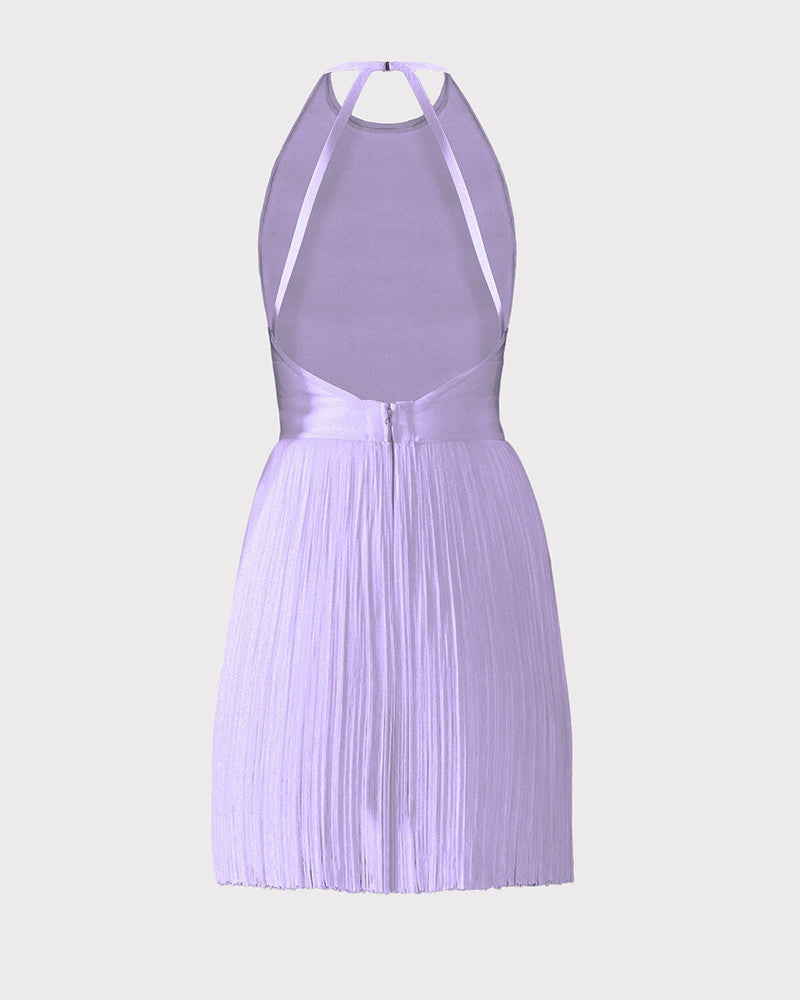 Evie Mini Dress-Pureple