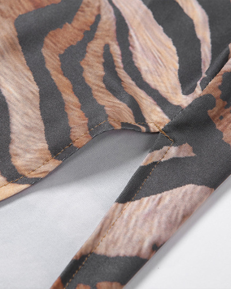 Ana Maxi Dress-Tiger Stripe
