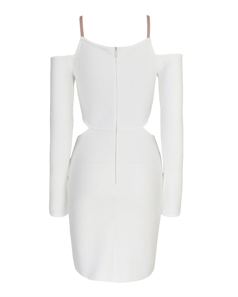 Jazlene Mini Dress-White