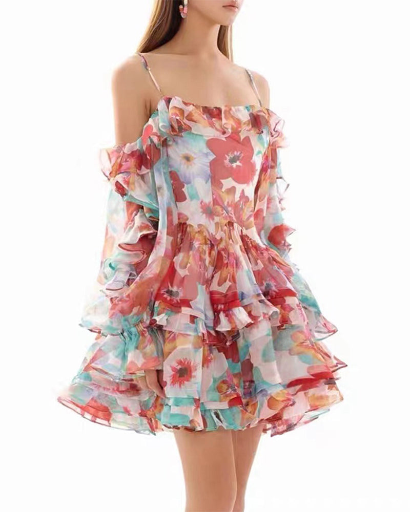 Serenity Mini Dress-Multicolored