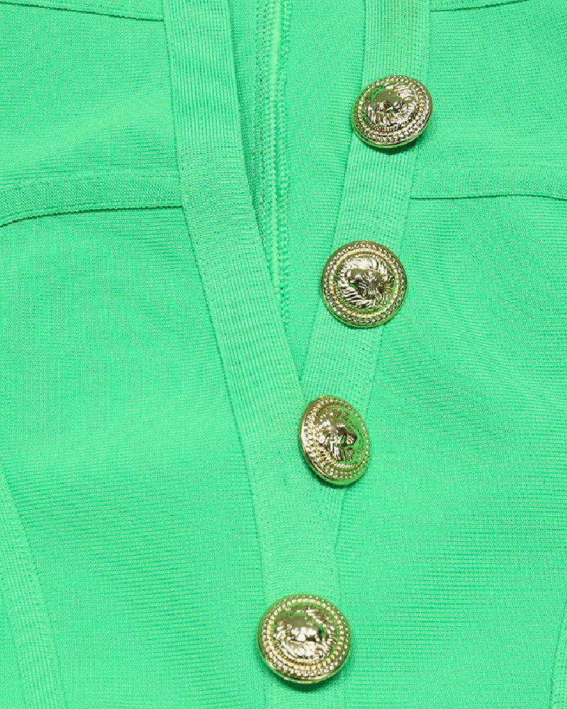 Kailey Midi Dress-Green