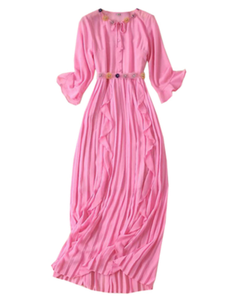 Micah Maxi Dress-Pink