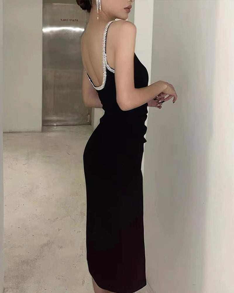 Kendall Midi Dress-Black