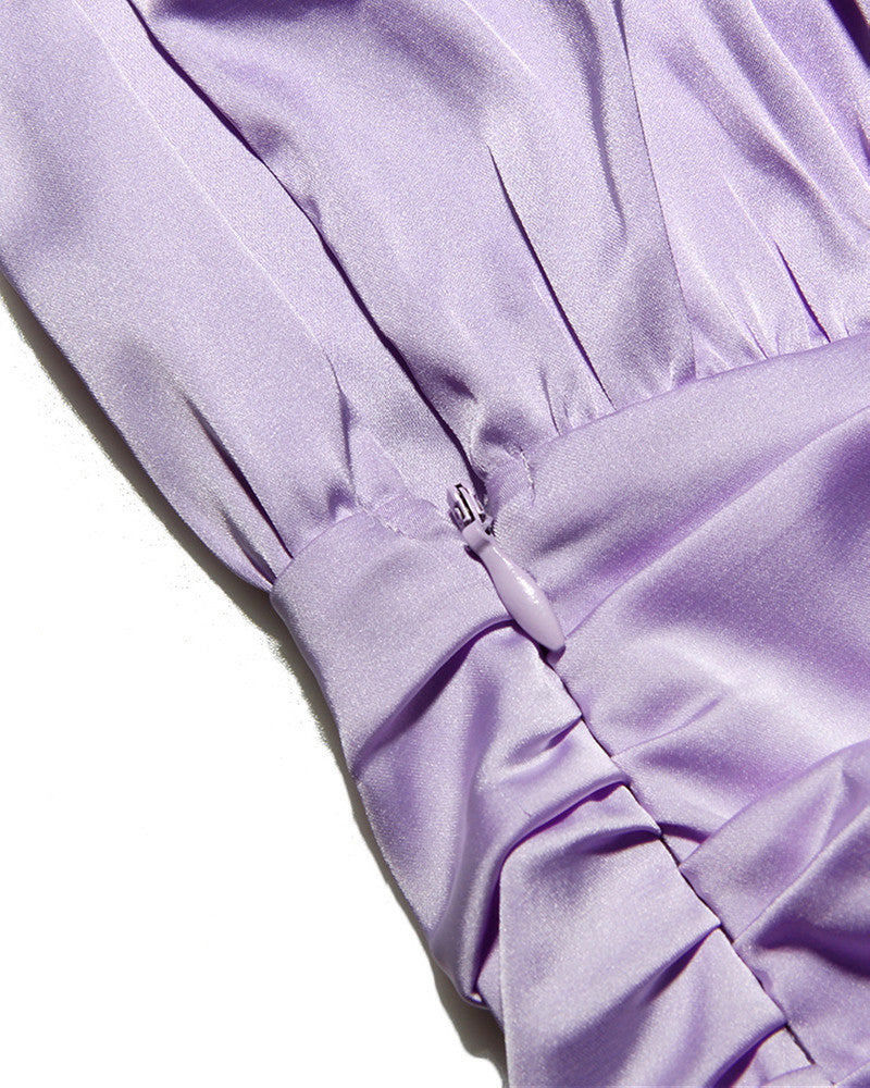 Miah Mini Dress-Purple