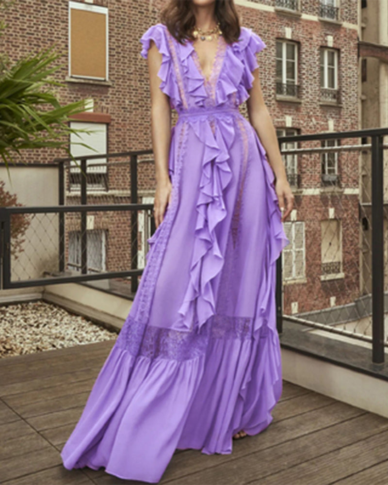 Juliana Maxi Dress-Purple