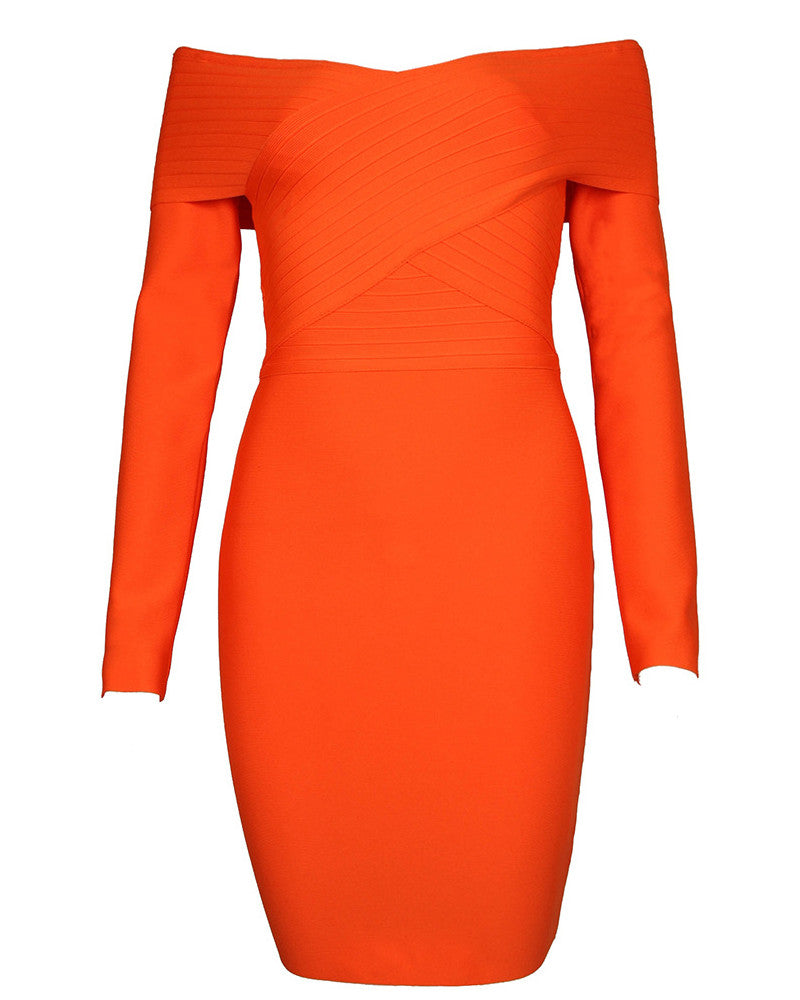 Jadyn Mini Dress-Orange