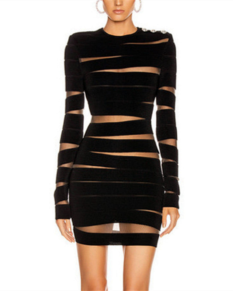 Brylee Mini Dress-Black