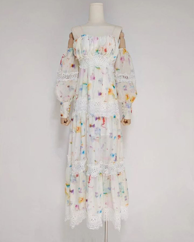 Lydia Maxi Dress-White