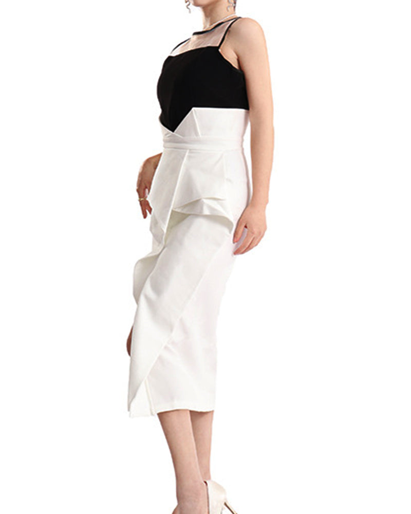 Giselle Midi Dress-White
