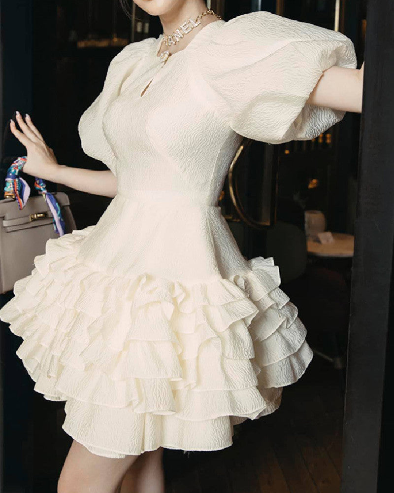 Brittany Mini Dress-White