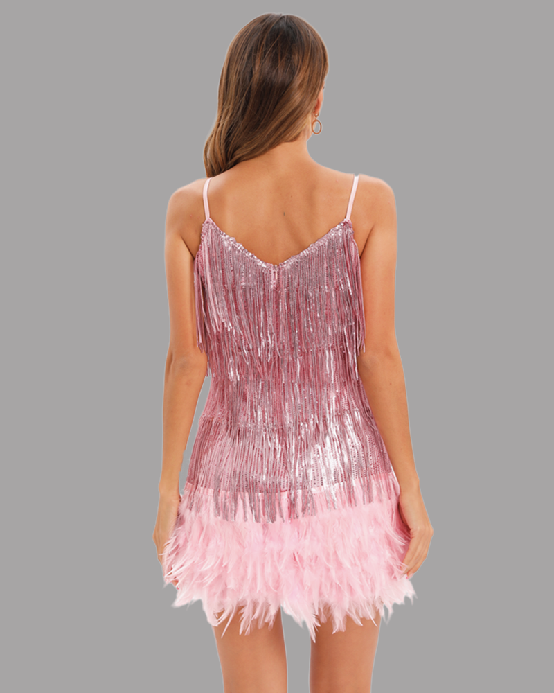 Shayna Mini Dress-Pink