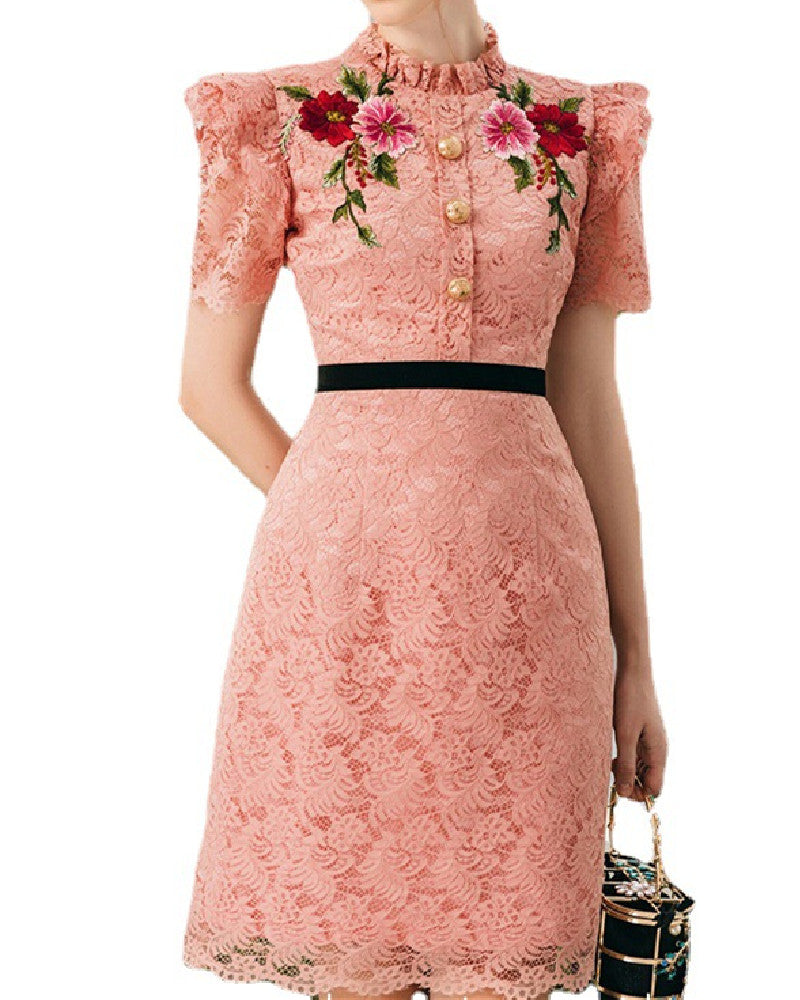 Giovanna Midi Dress-Pink