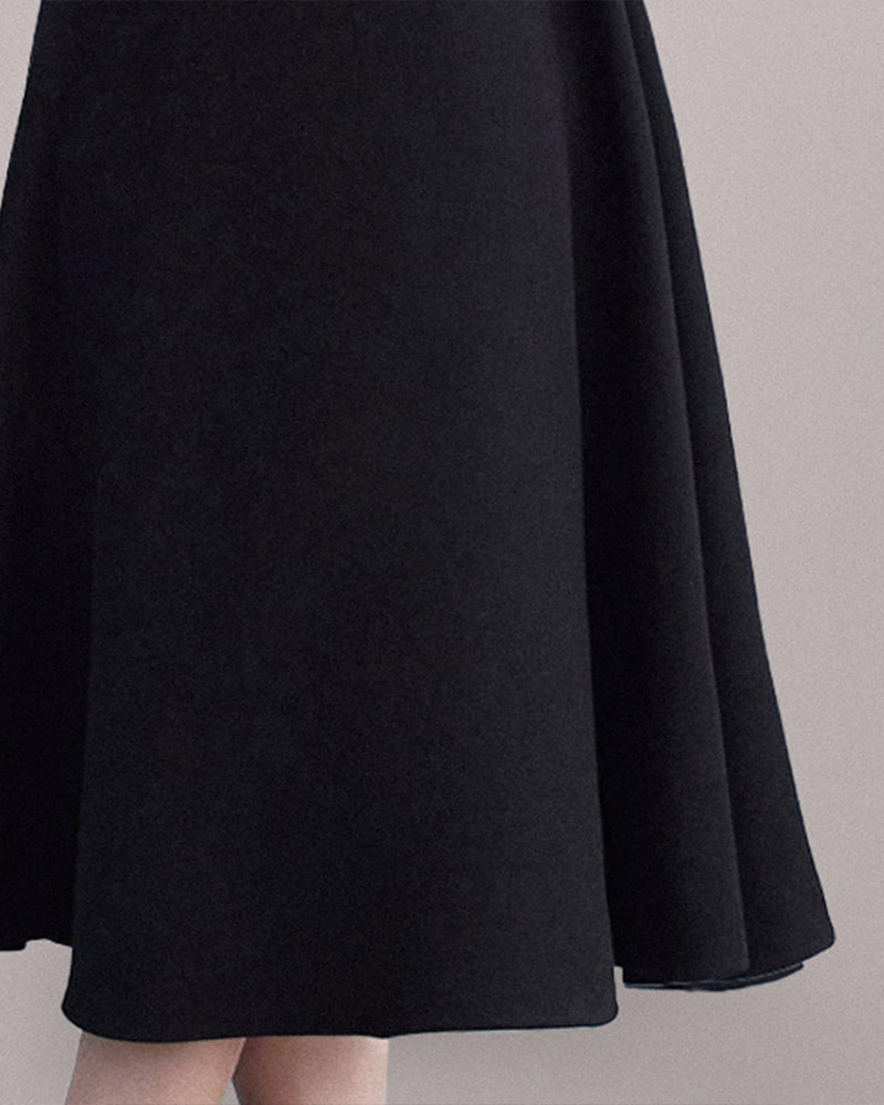Sierra Midi Dress-Black