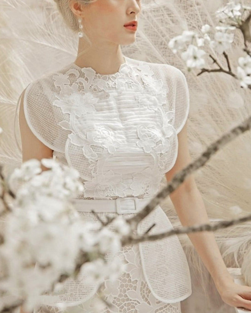 Anabel Mini Dress-White