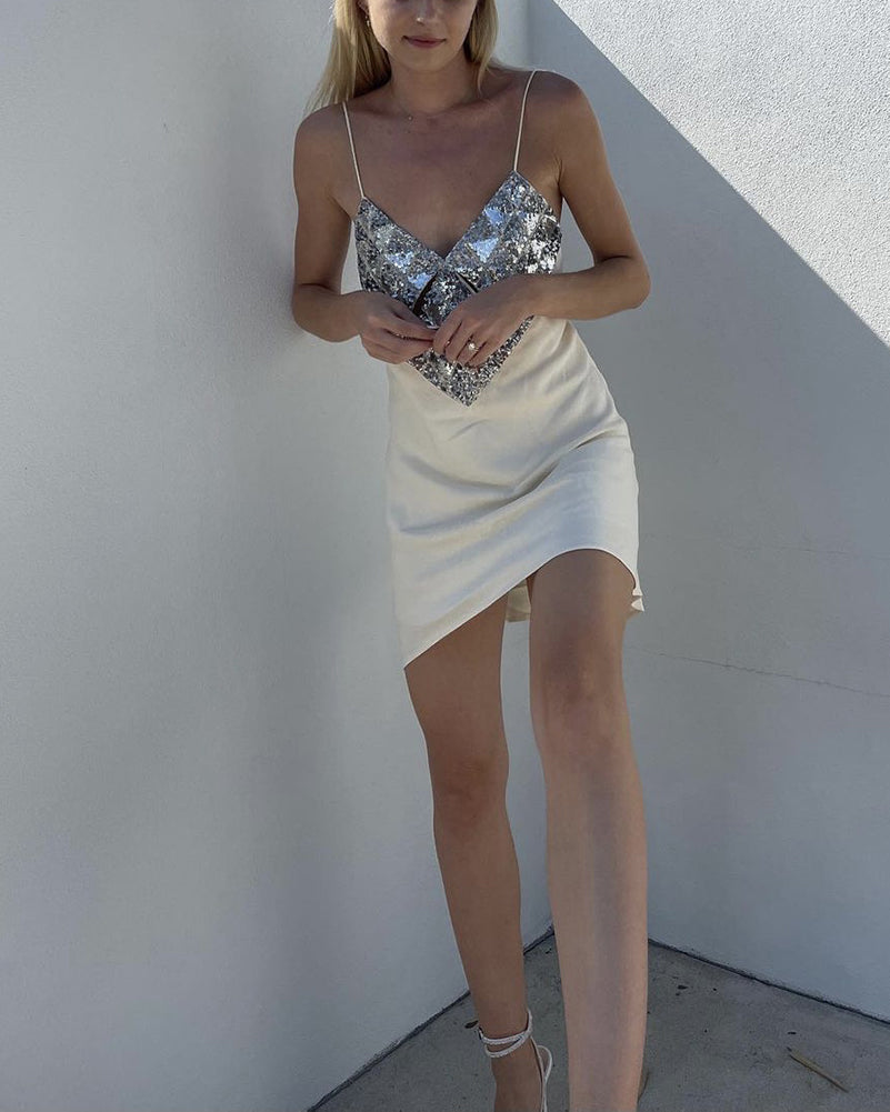 Mia Mini Dress-White