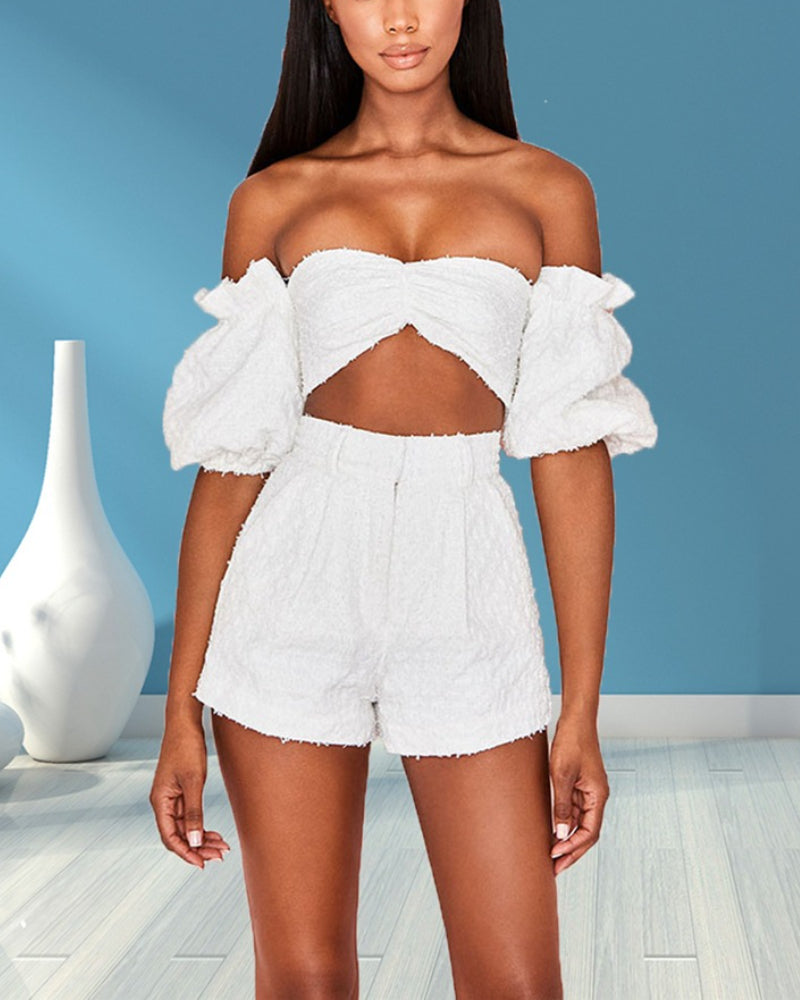 Shirley Two Piece Set-WHITE