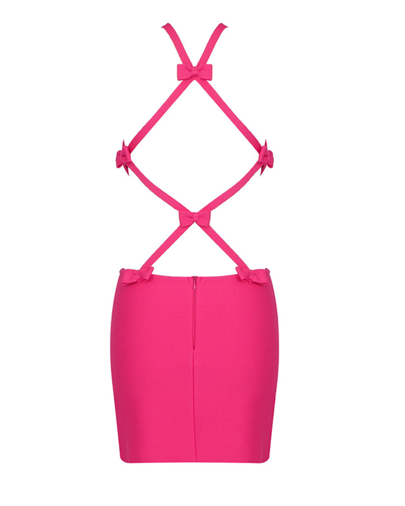 Kamora Mini Dress-Pink