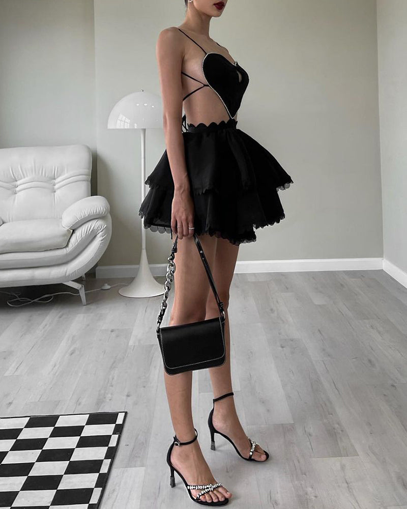 Addison Mini Dress-Black